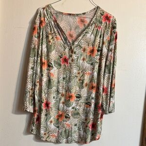 Floral Print Women's Top
